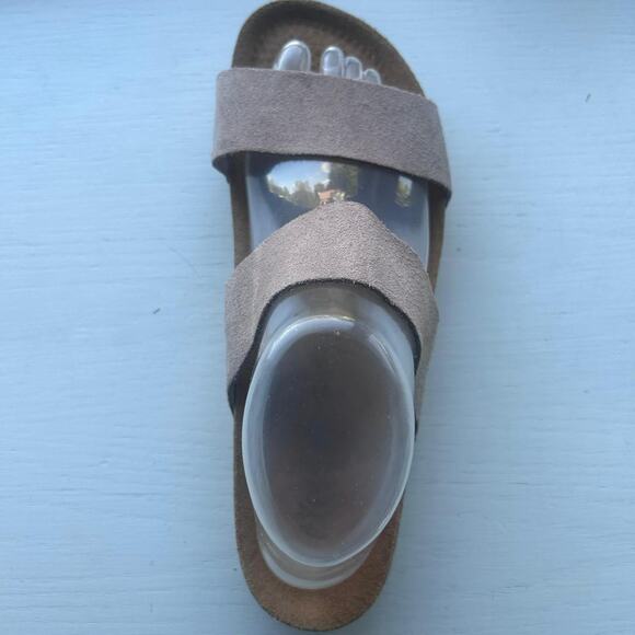 Grey Biostep Boston sandals Leather Size 9 Tan comfy lightweight - Picture 3 of 6